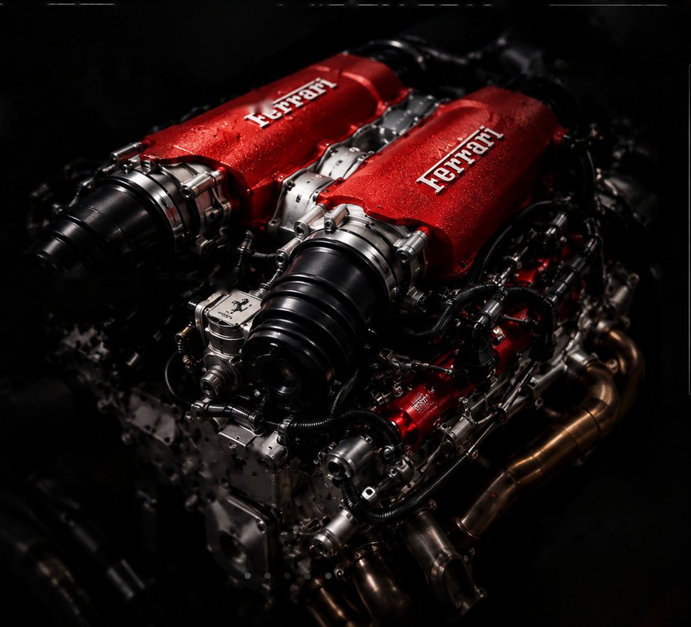 Motor V8 Ferrari